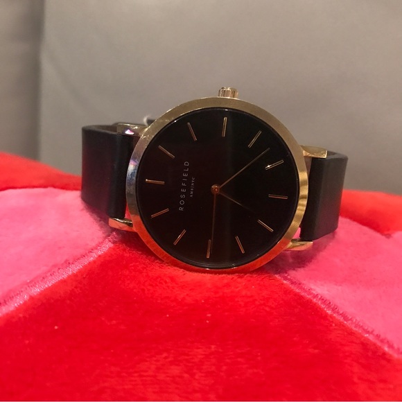 Rosefield Accessories - Rosefield Gold Tone Watch with Leather Strap